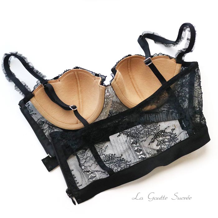 La Perla* (Black) ビスチェブラ&ブラジリアンショーツ set